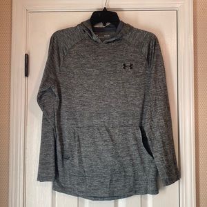UA loose men’s small hooded long sleeve shirt gray